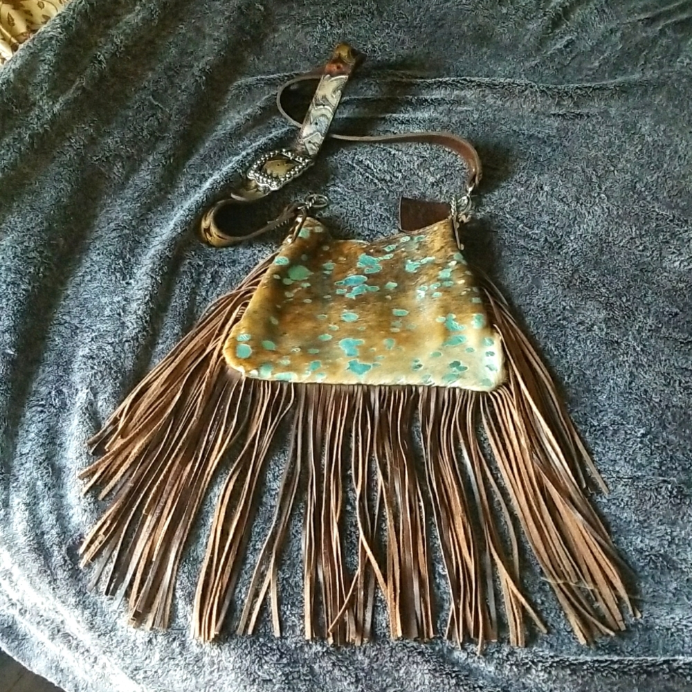 H&M Ranch leather cross body bag